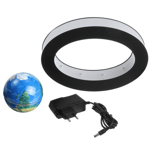 3.5" LED Lamp Magnetic Levitation Floating Globe World Map 110-220V Home Office Desktop Decor