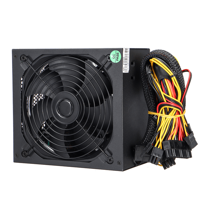 1200W Computer Power Supply Module PC PSU 24Pin SATA 6Pin 4Pin Quiet LED Fan 80 Plus