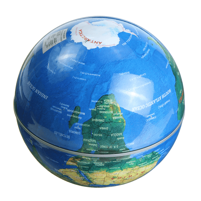 3.5" LED Lamp Magnetic Levitation Floating Globe World Map 110-220V Home Office Desktop Decor