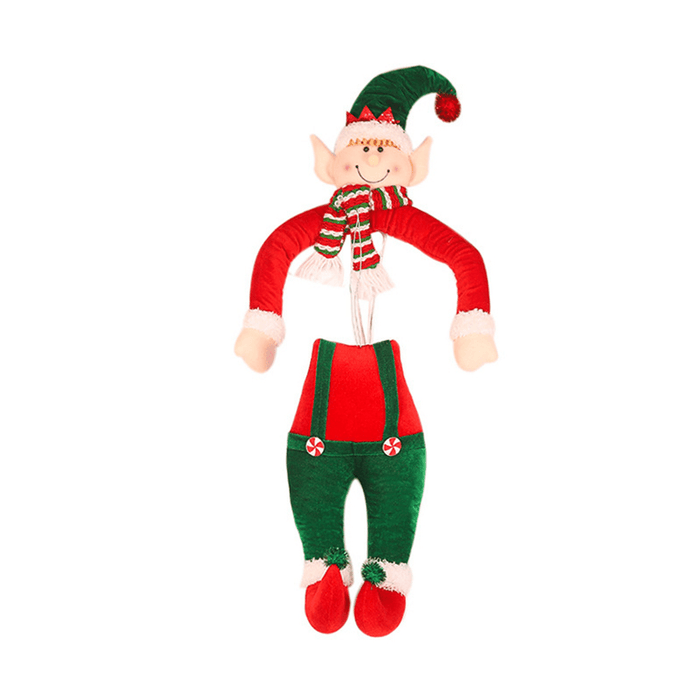 Christmas Elf Santa Claus Dolls Sitters Ornaments Hung on Christmas Tree Party