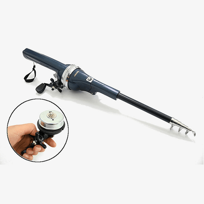 ZANLURE 131Cm 3.6:1 Telescopic Fishing Rod Sutis with Line Portable Saltwater Fishing Pole