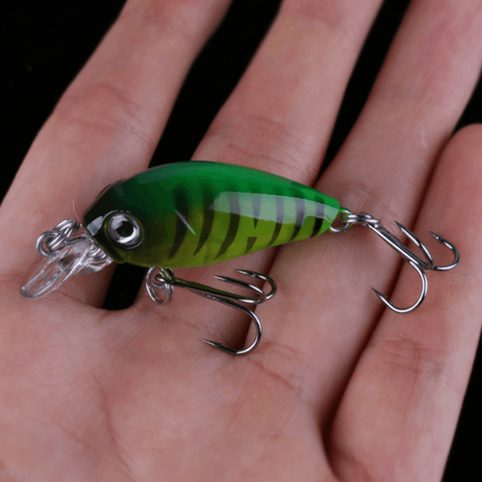 ZANLURE 5 Pcs 4.5Cm Fishing Lures Floating Bait Crank-Bait Fishing Tackle with Storage Box