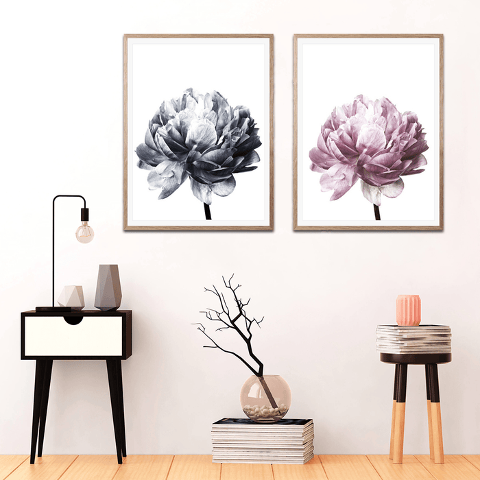 20X30/30X40Cm Flower Modern Wall Art Canvas Paintings Picture Home Decor Mural Poster with Frame