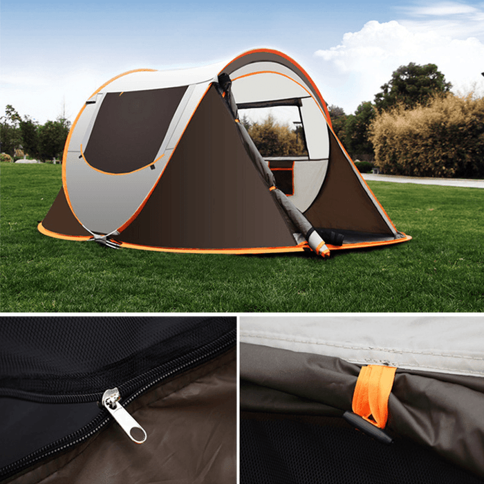 Ipree® Popup Tent for 5-8 Person 3 in 1 Waterproof UV Resistance Large Family Camping Tent Sun Shelters Outdoor 3 Seconds Automatic Setup