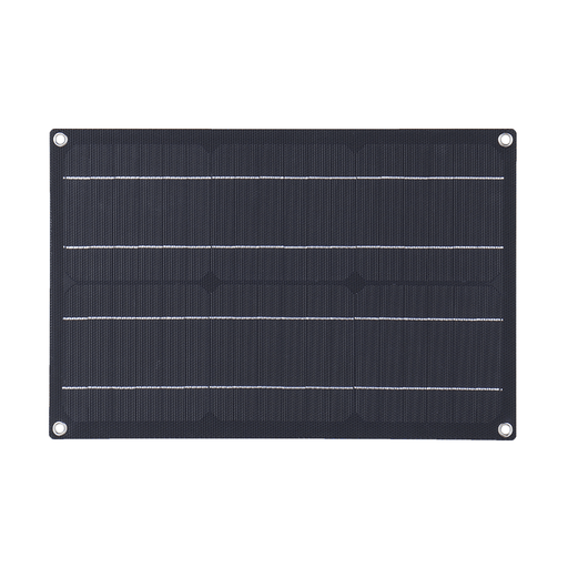 20W ETFE Solar Panel Field Vehicles Emergency Charger with 4 Protective Corners Single USB+DC