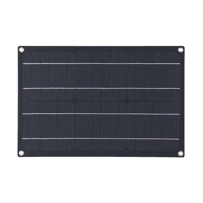 20W ETFE Solar Panel Field Vehicles Emergency Charger with 4 Protective Corners Single USB+DC