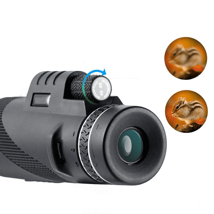 Ipree® MNV-L1 40X60 Dual Focus Optics Monocular HD Waterproof Telescope Day&Night Vision 500M/ 9500M