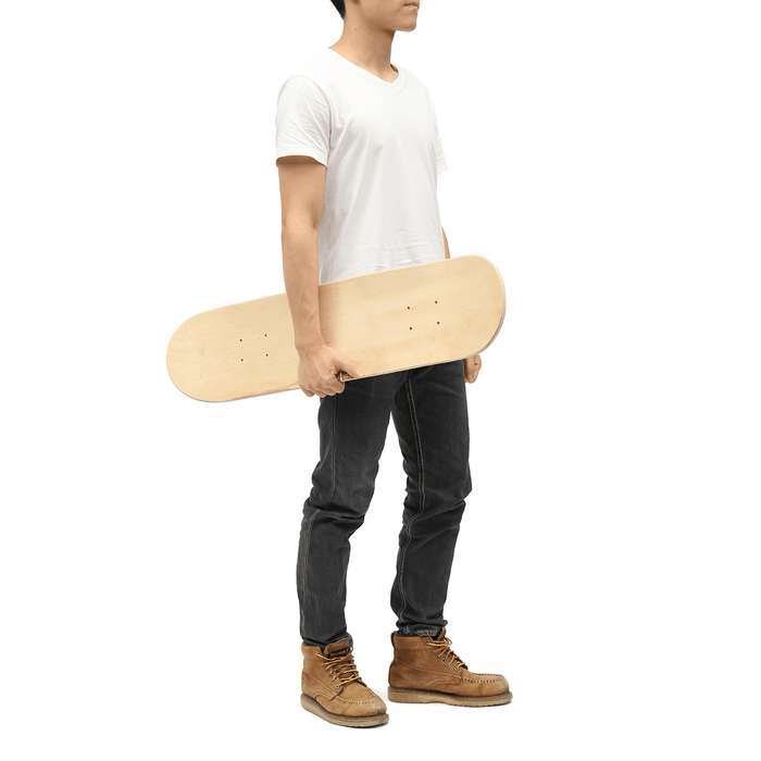 Blank Double Warped Concave Deck Natural Wood Skate Deck DIY Skateboard