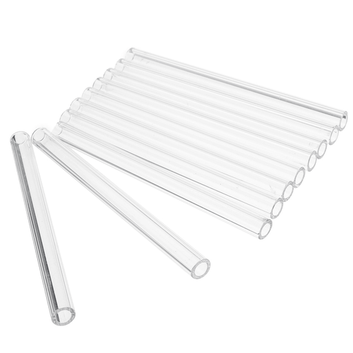 10Pcs Length 100Mm OD 10Mm 1Mm Thick Wall Borosilicate Glass Blowing Tube Lab Factory School Home