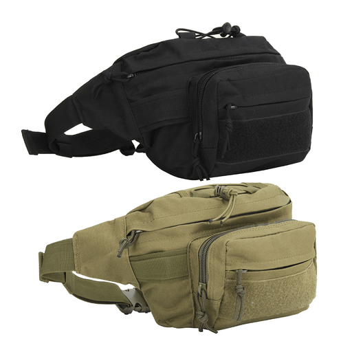 Multifunctional Tactical Waist Pack with Zip Abrasion-Resistant and Waterproof Adjustable Outdoor Camping Cycling Travel Hunting Storage Bag