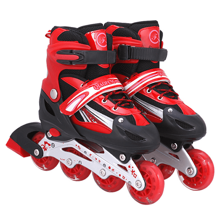 Single Flash Skates Skate Shoes Inline Skates Adjustable Inline Skates Speed Skates Breathable Adult Children'S Roller Skates