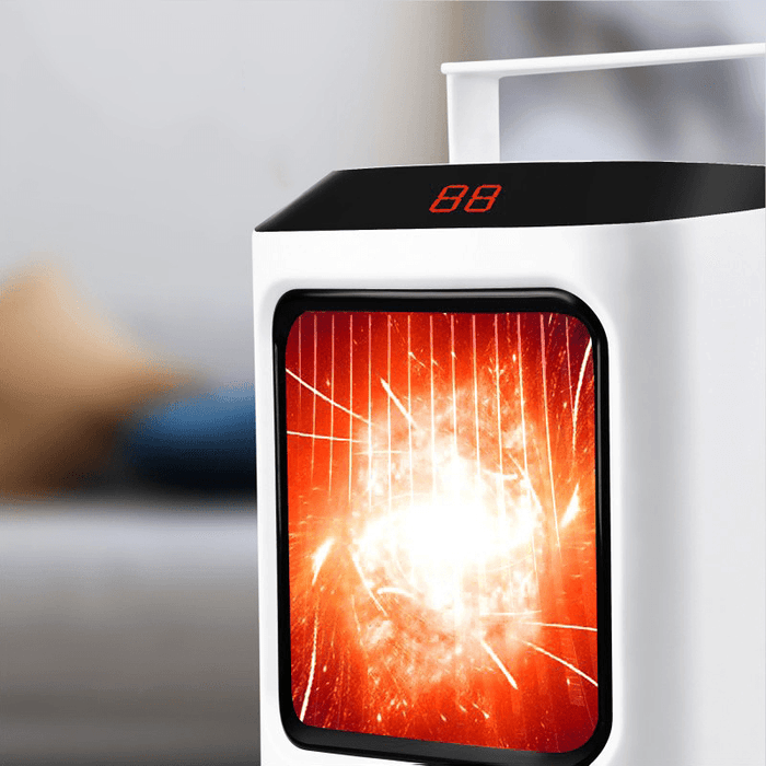 Bakeey 1000W Smart Electric Heater Portable PTC Ceramic Heating Fan Timing Cold & Warm Winter Warmer Remote Control with Colorful Night Light Overheat Protection