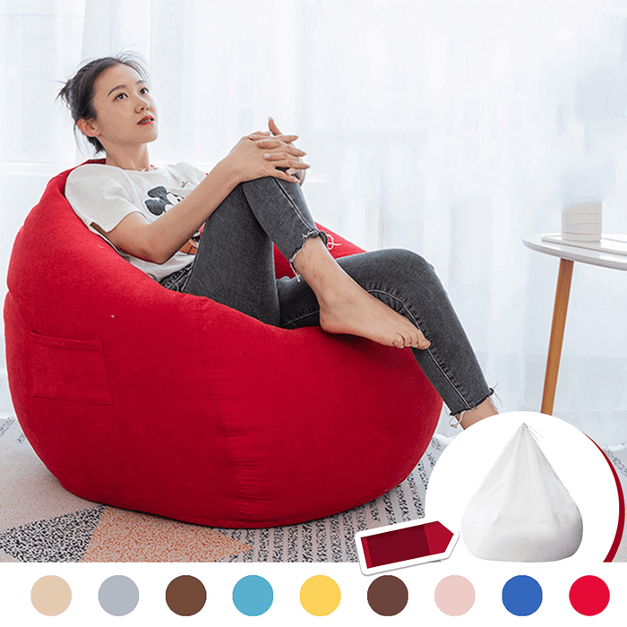 NESLOTH 100*120Cm Soft Bean Bag Chairs Couch Sofa Cover Indoor Lazy Sofa for Adults