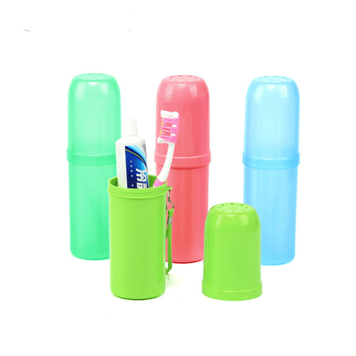 Honana Protable Outdoor Travel Toothbrush Storage Box Holder Toothpaste Towel Cup Organizer