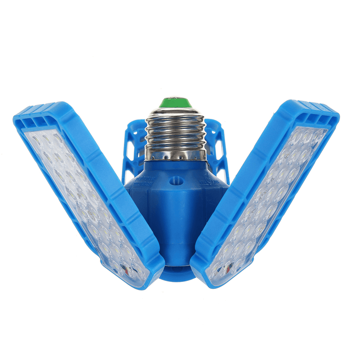 Folding 72 Leds Trefoil Light Outdoor Camping Tent Lamp Household Garage Light Bulb Deformable Ceiling Fixture Workshop Lamp