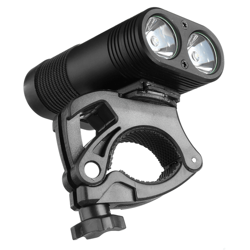 3000LM Double LED Rechargeable Bicycle Head Light Bike Type-C Lamp+Rotating Mount Headlamp