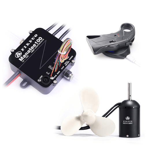 FIRDUO 100A 150KV Brushless ESC Underwater Thruster Set Wireless Remote Control Bi-Directional Waterproof Electric Propeller Electric Surfboard Kit