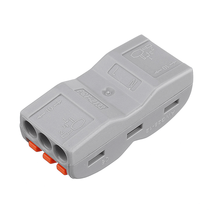 Minleaf 9Pcs 3Pin Wire Docking Connector Terminal Block Universal Quick Terminal Block Electric Cable Wire Connector Terminal 0.08-4.0Mm²