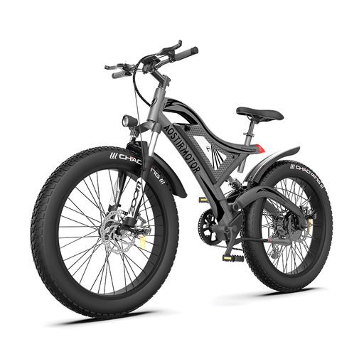 [US DIRECT] AOSTIRMOTOR S18 Electric Bike 26Inch 750W 48V 15Ah 45Km/H Max Speed 25-35Km Mileage 120Kg Max Load Mountain Fat Tire Electric Bicycle