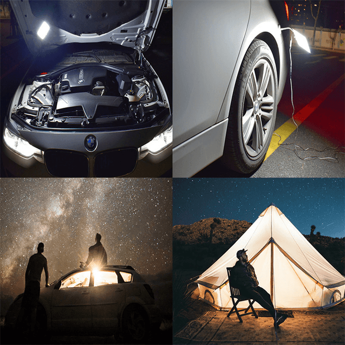 46W 1947LM COB Camping Light 3 Modes Car Charging Tent Lamp IP67 Waterproof Emergency Light with Remote Control