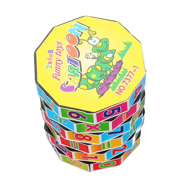 Cylindrical Magic Cube Digital Puzzle Plastic Children Game Toy Early Education Learning