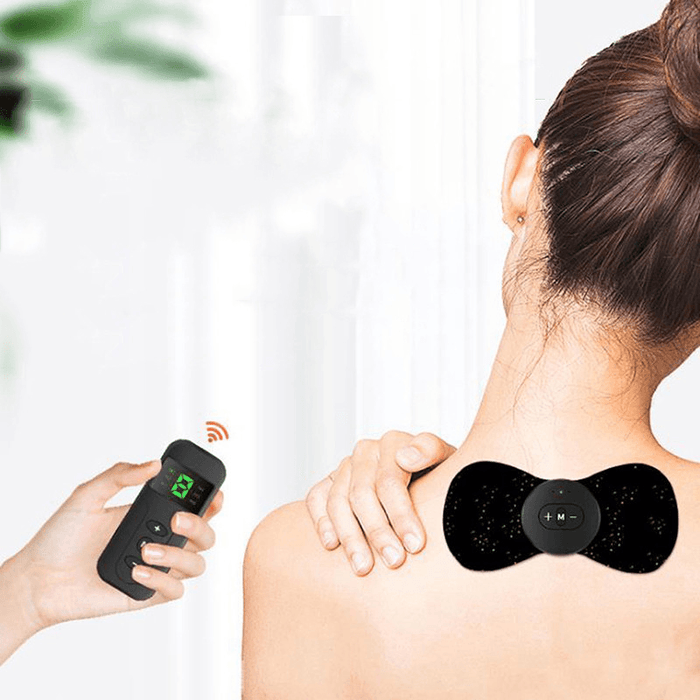 DG3 Electric Cervical Massager Patch Remote Control Vibration Muscle Relaxation Tool Massager Rechargeable Sport Fitness