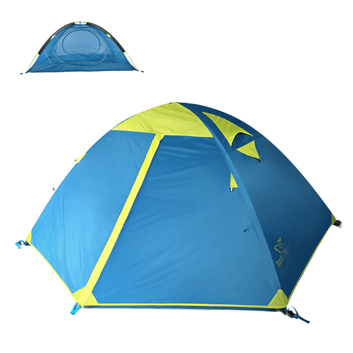 Trackman TM1218 Outdoor 2 Person Camping Tent Double Layers 82.6X55X43.3Inch 3 Season Hiking Tents