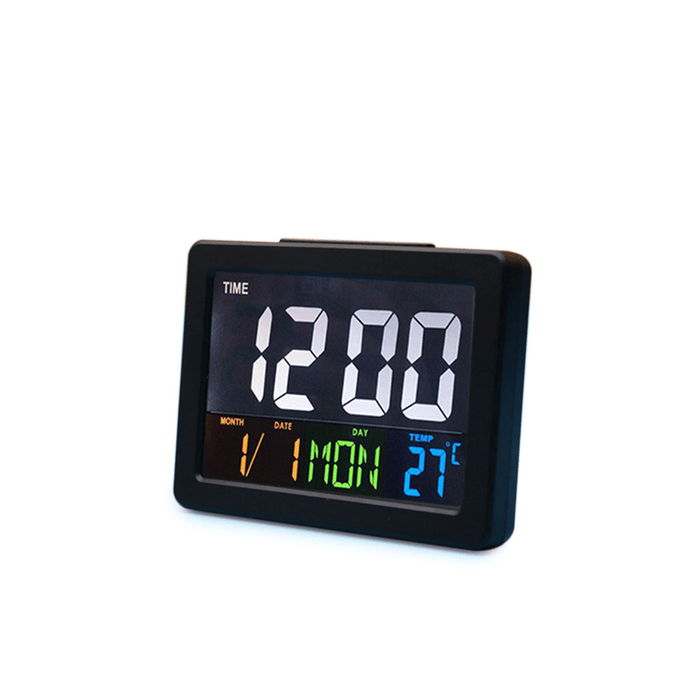 Calendar Multifunction Gift Home Temperature Clock LCD Display Desktop Electronic Digital LED Large Alarm Clock