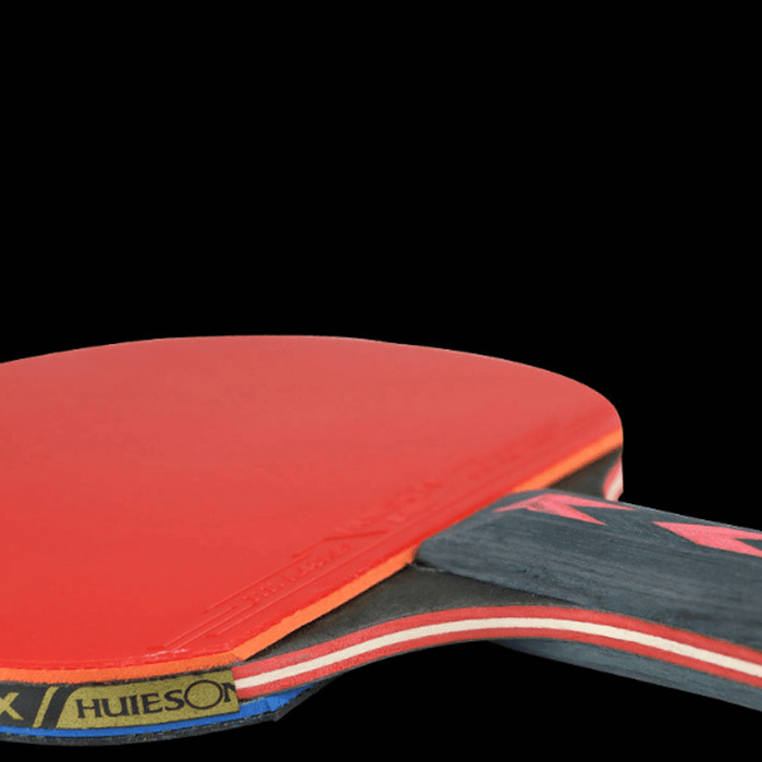 2 Pcs Table Tennis Racket Professional Wood Rubber Table Tennis Paddle Sport Equipment