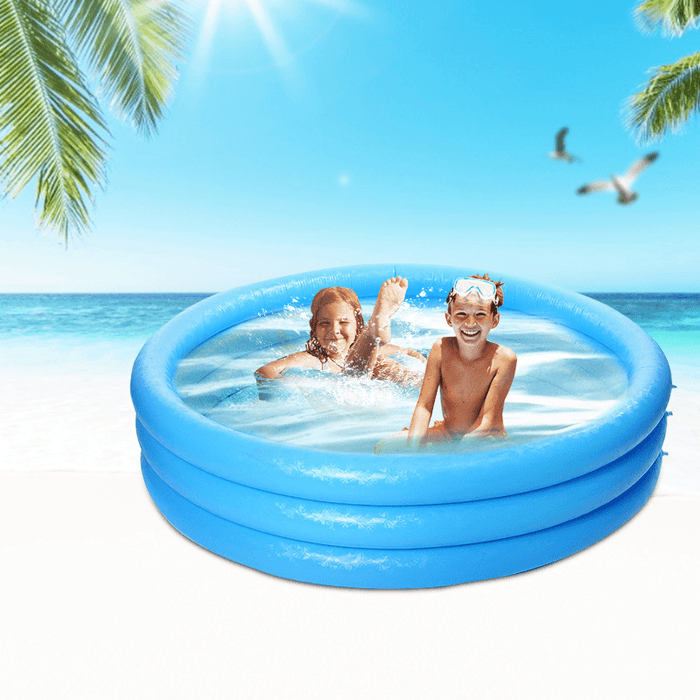 66X15.7Inch 481L Inflatable Swimming Pool Summer Holiday Children Paddling Pools Beach Family Game Water Fun Play