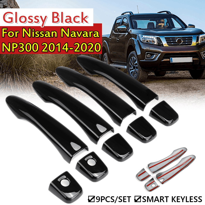 9Pcs Smart Door Handle Covers for Nissan Navara NP300 2014-2020