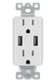 US Wall Socket 2 USB Outlets 2.4A/3.1A/4.2A Charger Socket Wall Socket Panel Switch