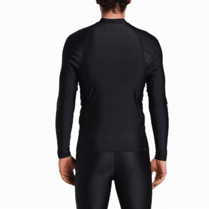 Men'S Skinny Patchwork Wter Protective Diving Suit Swimsuit for Men Swimwear