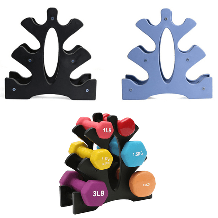 PVC Small Dumbbells Rack Bracket Holder for Household Fitness Home Women Men Body Building Exercise Equipment