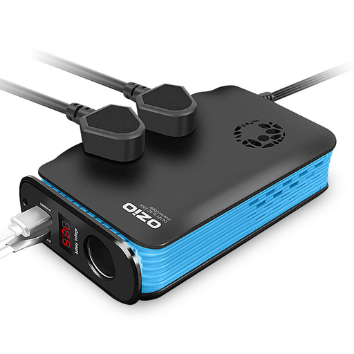 200W Double USB Power Inverter 12V to 220V Converter Plug Power Outlet Chargers