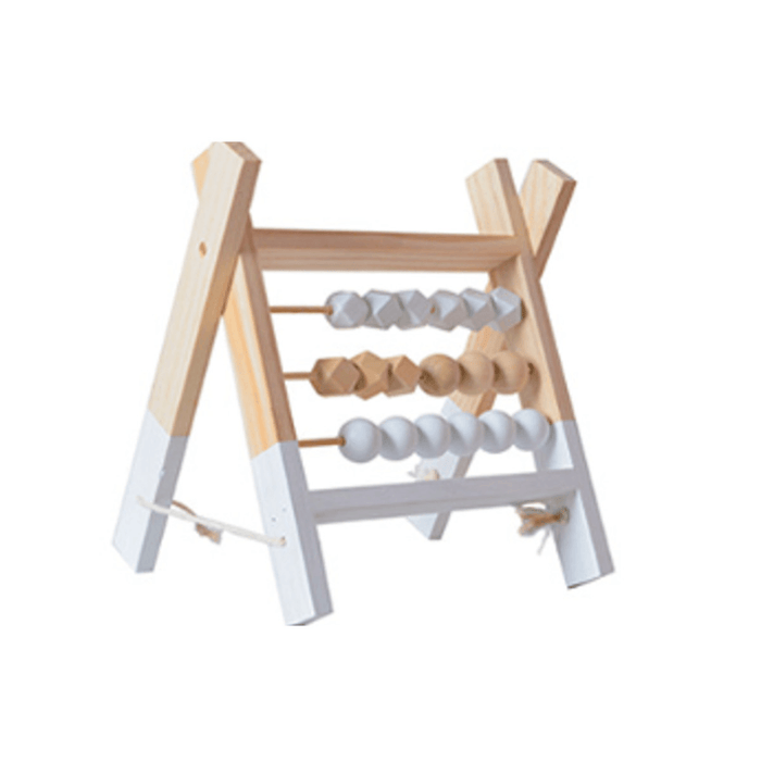 Natural Pine Nordic Baby Room Decor Wooden Abacus Educational Nursery Props Toys