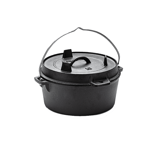 NATUREHIKE Outdoor Multi Purpose Cast Iron Pot Picnic Cooking Tools Frying Pan Soup Pot Cookware Culinary Enthusiasts