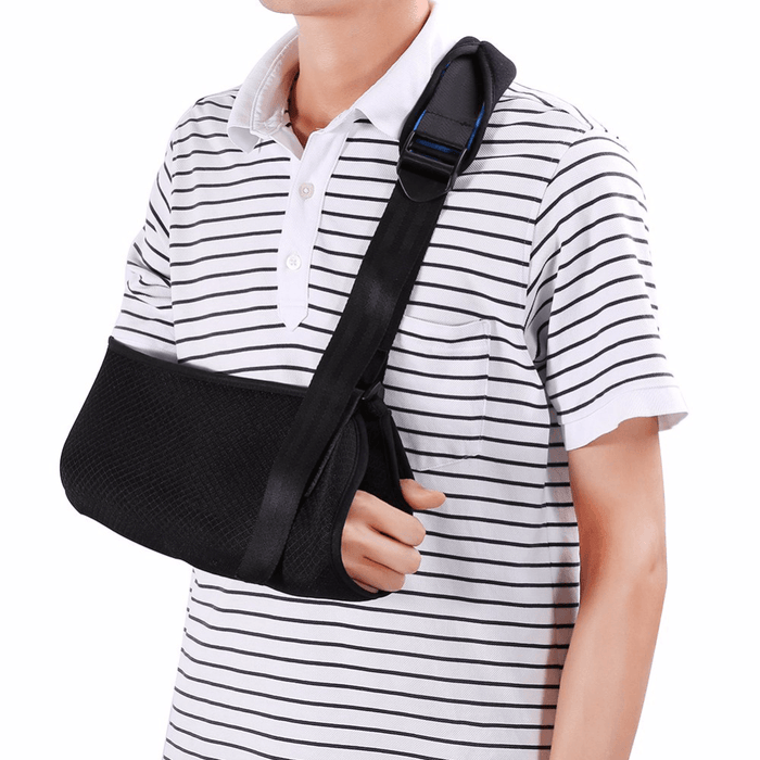 1 Pcs Arm Support Adjustable Shoulder Protector Braces Pain Relief Soft Padded Sports