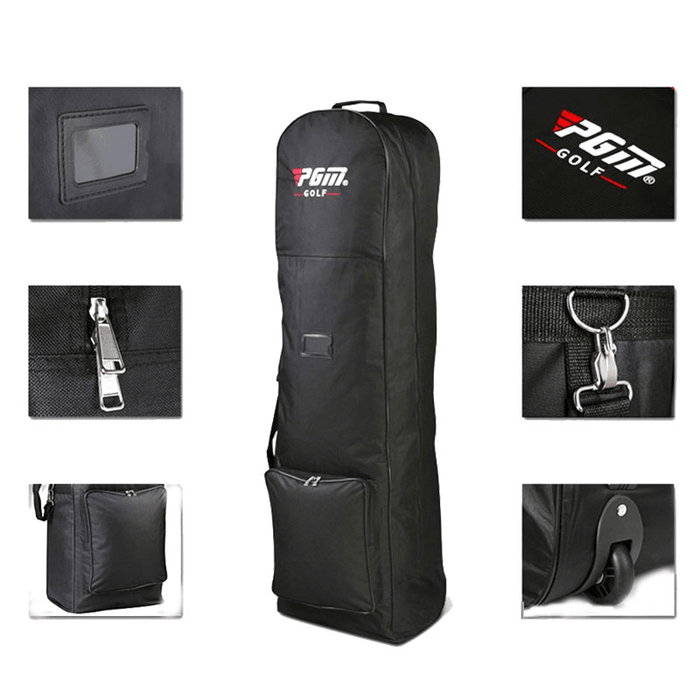 130X36X25Cm Nylon Golf Aviation Bag Waterproof Portable Folding Travel Bag Cover with Wheels