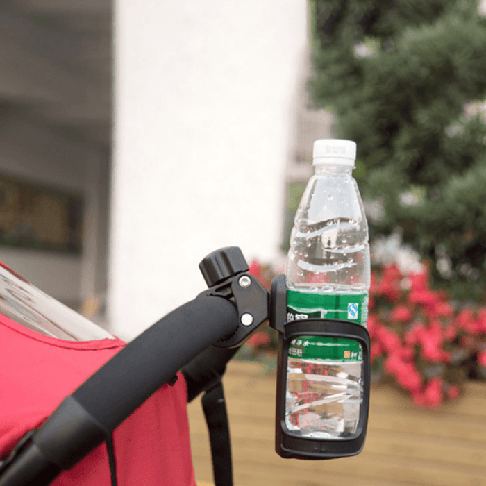 XANES® Stroller Cup Holder Universal 360° Rotation Drink Holder Bike Water Bottle Holder for Bike Walker Wheelchair Trolleys