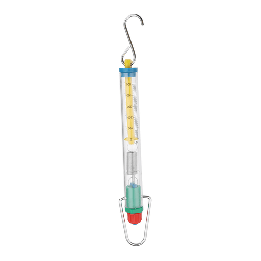 Mechanical Scale Plastic Transparent Spring Scale Spring Balance 5N with Hanging Hook Spring Dynamometer