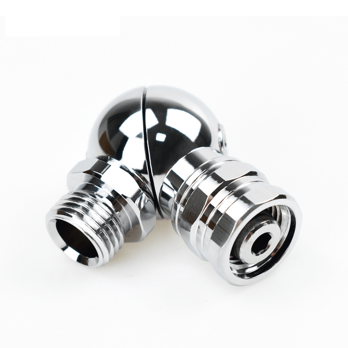 DEDEPU Chrome-Plated Brass 360 ° Universal Rotation Joint for Diving Secondary Valve Head Regulator Scuba Equipment