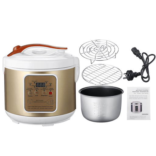 220V 90W 5L Black Garlic Fermenter Multifunctional Yogurt Machine