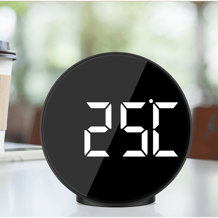 Fanju 3209 Digital Alarm Clock LED Voice Control Night Mode Large Time Temperature Home Decor Table Clock Wake up Light