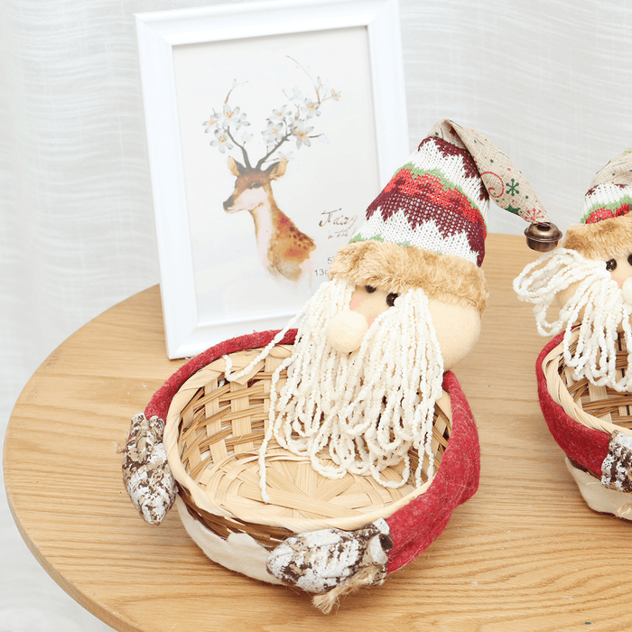 Christmas Decoration Candy Basket Desktop Ornaments Children Candy Basket Decoration Candy Box