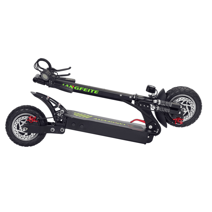 LANGFEITE L8S 2019 Version 15Ah 48.1V 800W*2 Dual Motor Folding Electric Scooter Color Display DC Brushless Motor 45Km/H Top Speed 40Km Range EU Plug