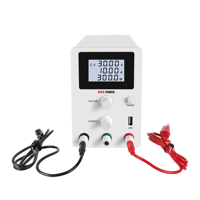 NICE-POWER R-SPS3010D LCD Screen 30V 10A Adjustable Switching DC Lab Bench Power Supply Digital Regulated Modul Laboratory 110V/220V Current Stabilizer