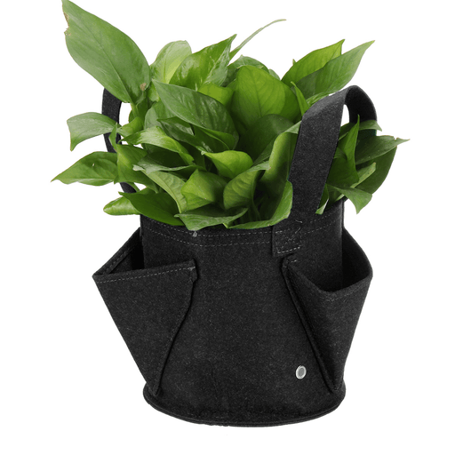 2Mm Ultra Thick Black round Planting Container Non-Woven Felt Planter Pot Grow Bags Plants Nursery Seedling Planting Barrel