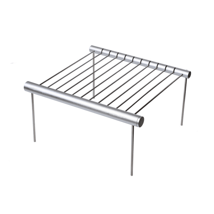 Portable Stainless Steel BBQ Grill Folding BBQ Grill Mini Pocket BBQ Grill Rack Barbecue Accessories for Home Park Use