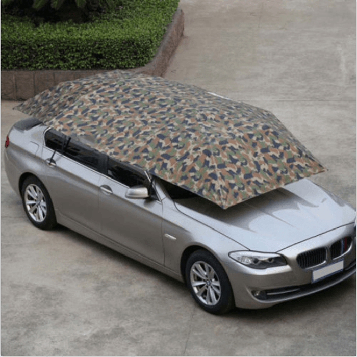 400X210Cm Rooftop Tent - UV Oxford Cloth Car Umbrella: Your Ultimate Waterproof Car Tent Sunshade & Movable Carport Canopy